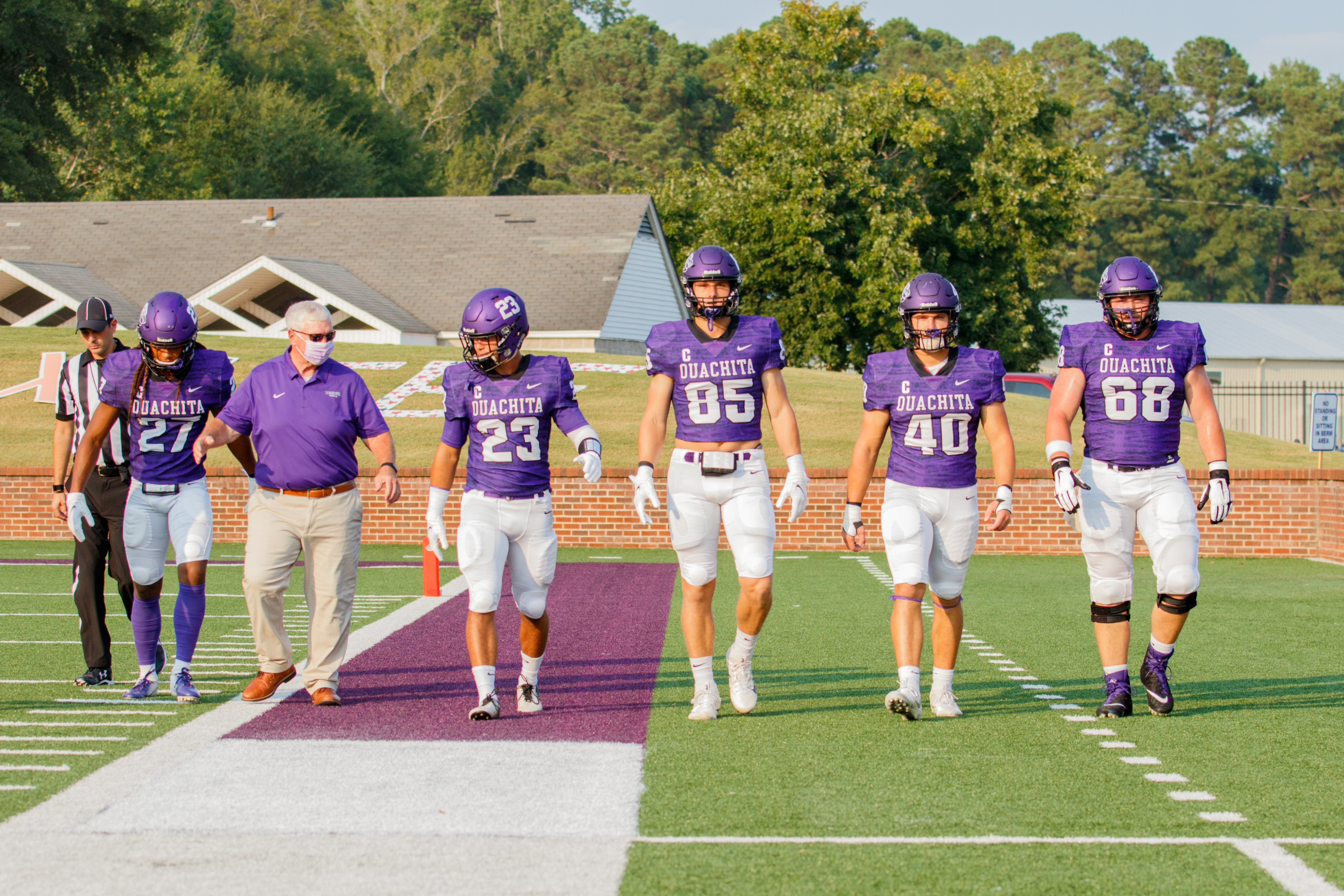 IT’S GOOD! Tigers punter giving to Group Living with each good kick