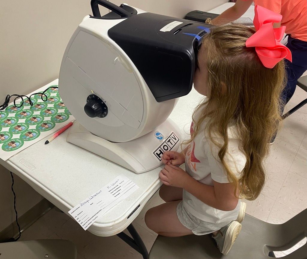 Kirby students receive free vision screenings