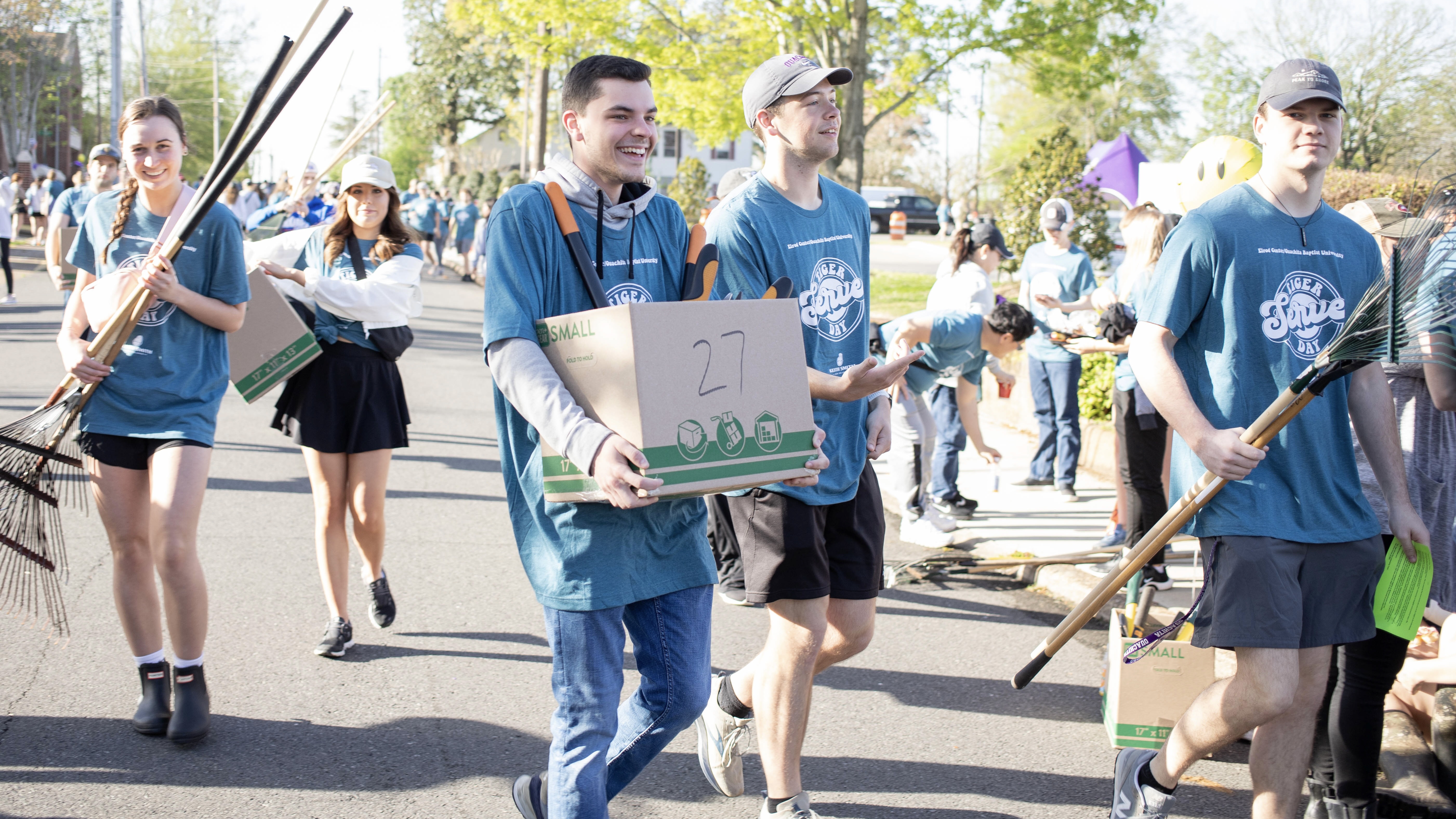 89 service projects completed during Ouachita’s 52nd Tiger Serve Day