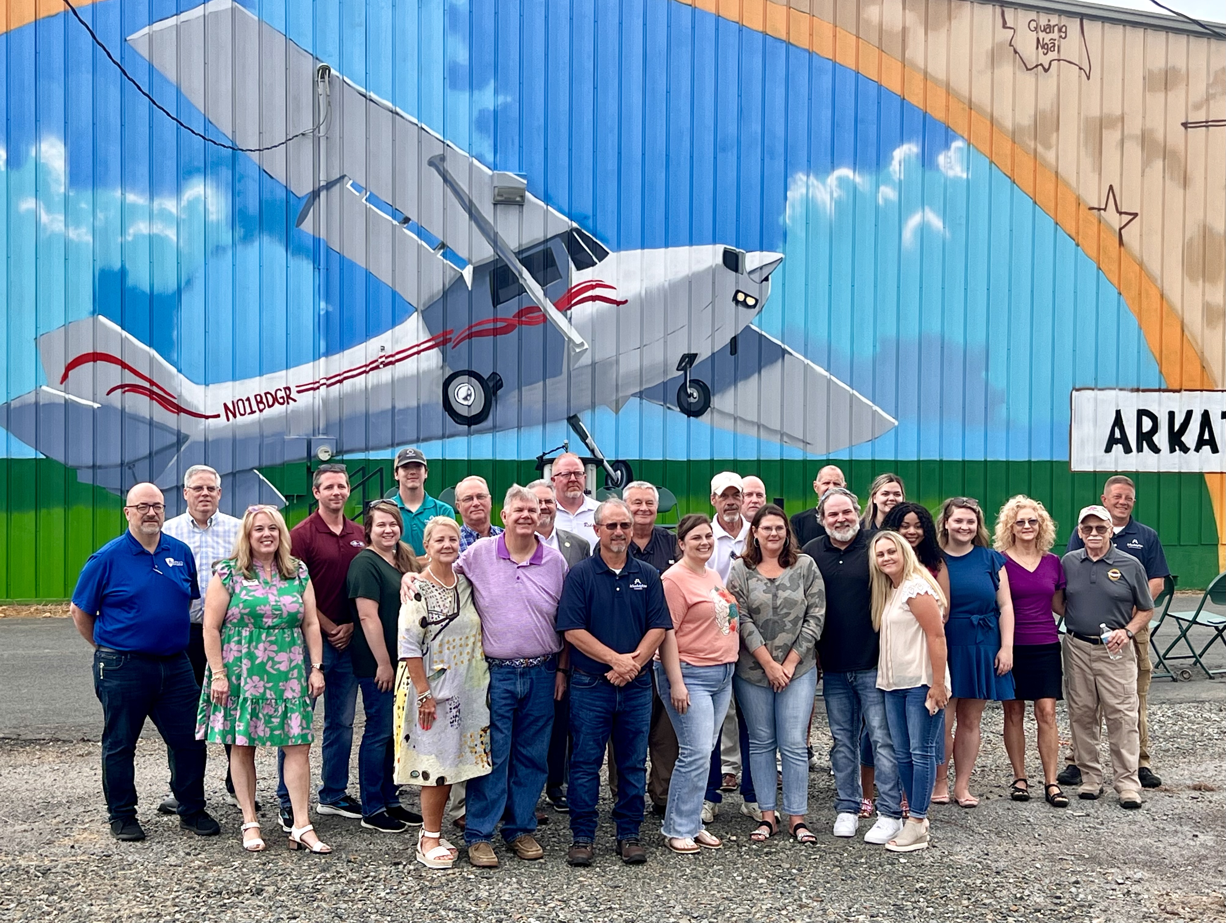 Mural celebrates&nbsp;‘hero’&nbsp;namesake of city airport