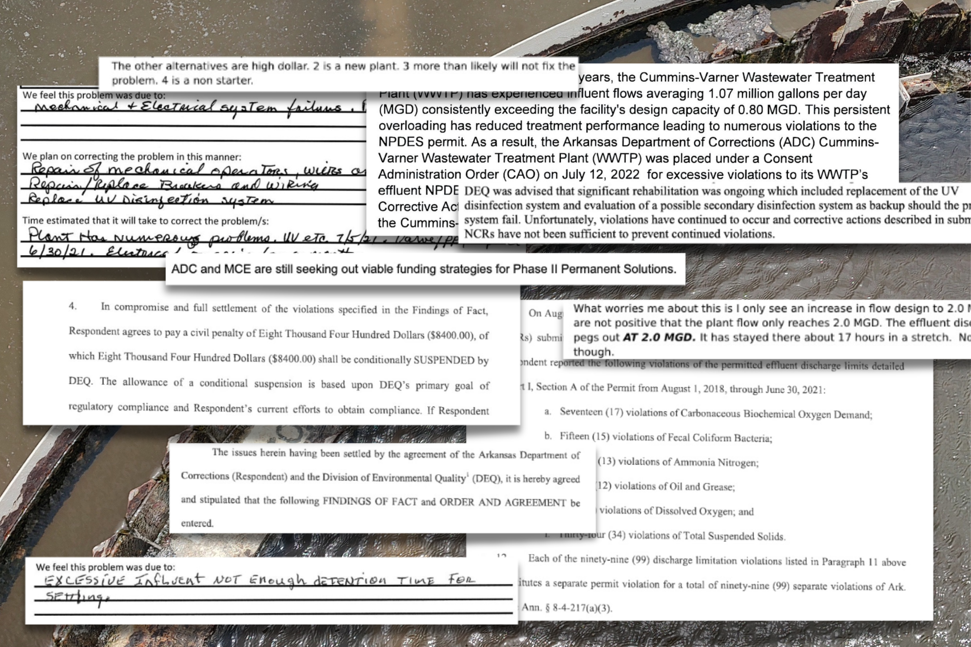 Arkansas Advocate: Fix for aging prison wastewater plant years behind schedule