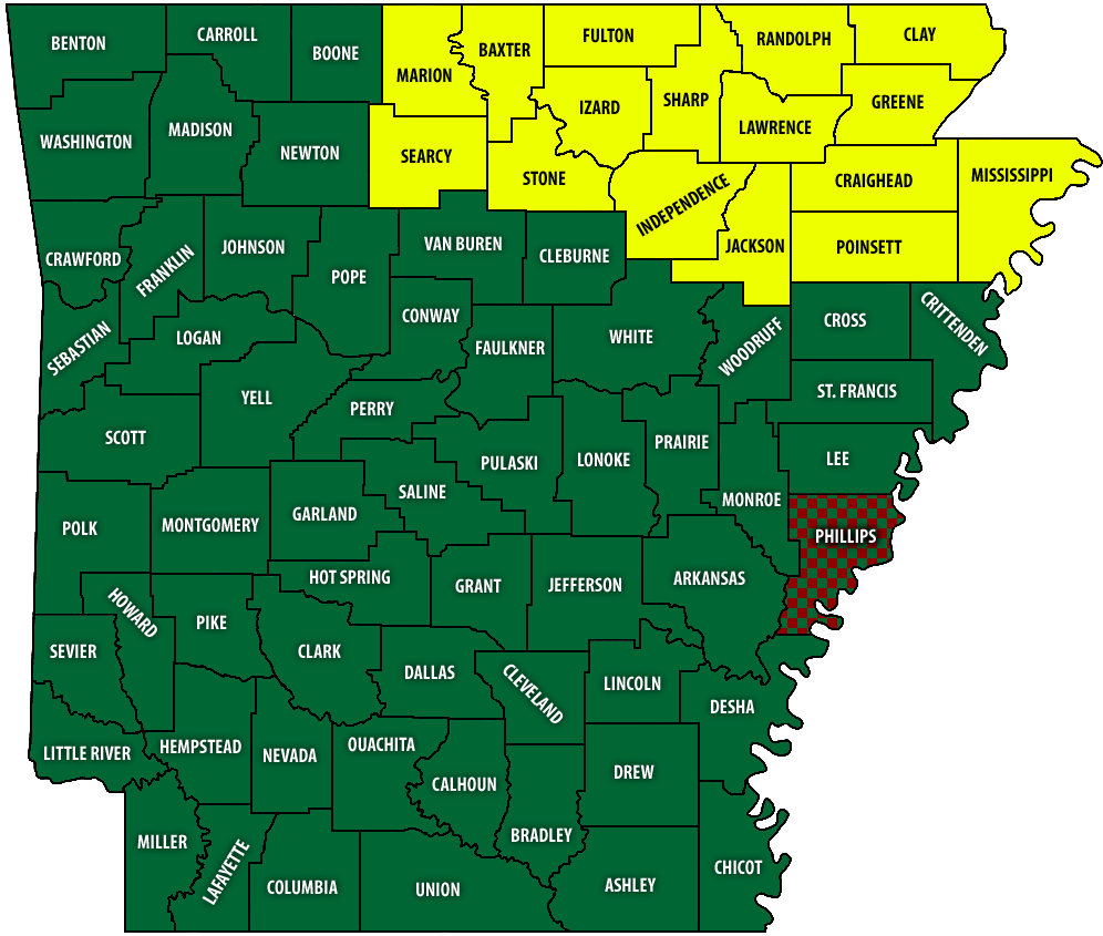 Rain wipes burn bans from Arkansas map