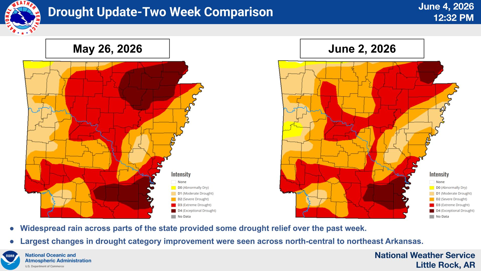 Some drought improvement statewide, but no change for Clark County